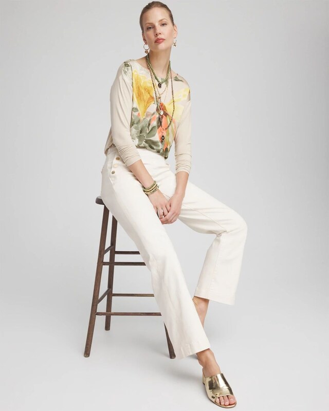 Satin Garden Long Sleeve Tee - image 2